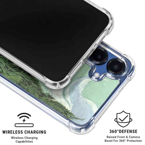 van Gogh - Wheatfield with Cypresses by Van Gogh Galaxy S25 Clear Case